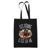 Tote Bag Noir Les férias c'est la vie