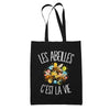 Tote Bag Noir Les abeilles c'est la vie