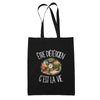 Tote Bag Noir Être diététicien c'est la vie