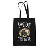 Tote Bag Noir Être CPE c'est la vie