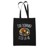 Tote Bag Noir Être douanier c'est la vie