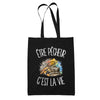 Tote Bag Noir Être pêcheur c'est la vie