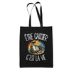 Tote Bag Noir Être caissier c'est la vie