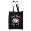 Tote Bag Noir Travailler dans les RH c'est la vie