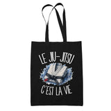 Tote Bag Noir Le jiu-jitsu c'est la vie