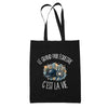 Tote Bag Noir Le grand prix équestre c'est la vie