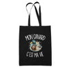 Tote Bag Noir Mon canard c'est ma vie