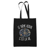 Tote Bag Noir Le thème astral c'est la vie