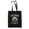 Tote Bag Noir Mon terrarium c'est ma vie