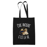 Tote Bag Noir Être avocate c'est la vie