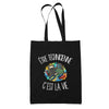 Tote Bag Noir Être technicienne c'est la vie