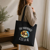 Tote Bag Noir Être entrepreneuse c'est la vie