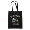 Tote Bag Noir Être aide-soignante c'est la vie