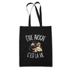 Tote Bag Noir Être avocat c'est la vie