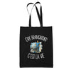Tote Bag Noir Être brancardier c'est la vie