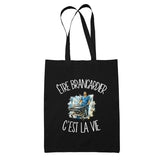 Tote Bag Noir Être brancardier c'est la vie