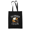 Tote Bag Noir Être déménageur c'est la vie
