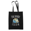 Tote Bag Noir Être dentiste c'est la vie