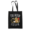 Tote Bag Noir Être facteur c'est la vie