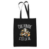 Tote Bag Noir Être peintre c'est la vie