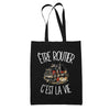 Tote Bag Noir Être routier c'est la vie