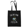 Tote Bag Noir Être sage-femme c'est la vie