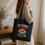 Tote Bag Noir Être secouriste c'est la vie