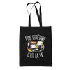 Tote Bag Noir Être secrétaire c'est la vie