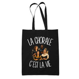 Tote Bag Noir La chorale c'est la vie