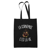 Tote Bag Noir La cornemuse c'est la vie