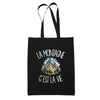 Tote Bag Noir La montagne c'est la vie