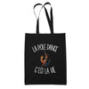 Tote Bag Noir La pole dance c'est la vie
