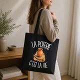 Tote Bag Noir La poterie c'est la vie