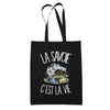 Tote Bag Noir La Savoie c'est la vie