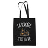 Tote Bag Noir La sorcière c'est la vie