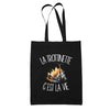 Tote Bag Noir La trottinette c'est la vie