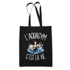 Tote Bag Noir L'aquagym c'est la vie