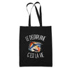 Tote Bag Noir Le deltaplane c'est la vie