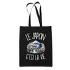Tote Bag Noir Le Japon c'est la vie