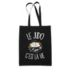 Tote Bag Noir Le judo c'est la vie
