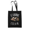 Tote Bag Noir Le karting c'est la vie