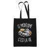 Tote Bag Noir Le modélisme c'est la vie