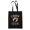 Tote Bag Noir Le parapente c'est la vie