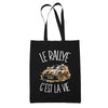 Tote Bag Noir Le rallye c'est la vie