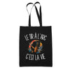 Tote Bag Noir Le tir à l'arc c'est la vie