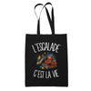 Tote Bag Noir L'escalade c'est la vie
