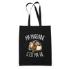Tote Bag Noir Ma marraine c'est ma vie