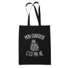 Tote Bag Noir Mon Chartreux c'est ma vie