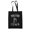 Tote Bag Noir Mon Lévrier c'est ma vie