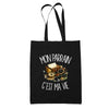 Tote Bag Noir Mon parrain c'est ma vie